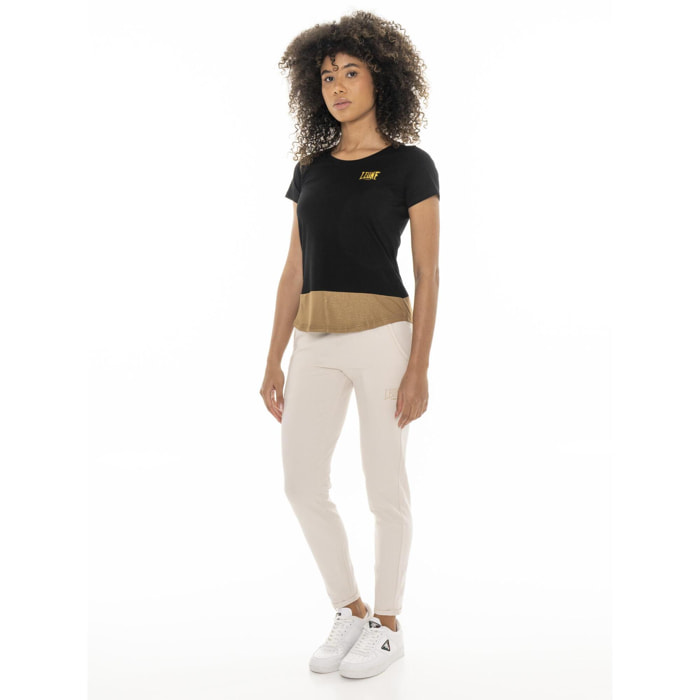 T.shirt da donna Leone Chic Gold