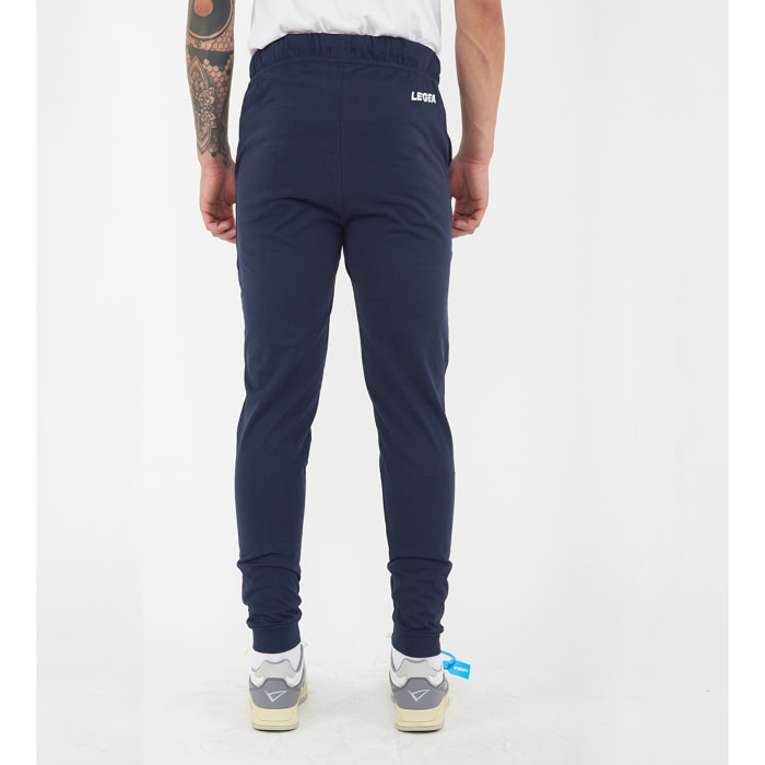 pantaloni fitness uomo fiondo blu
