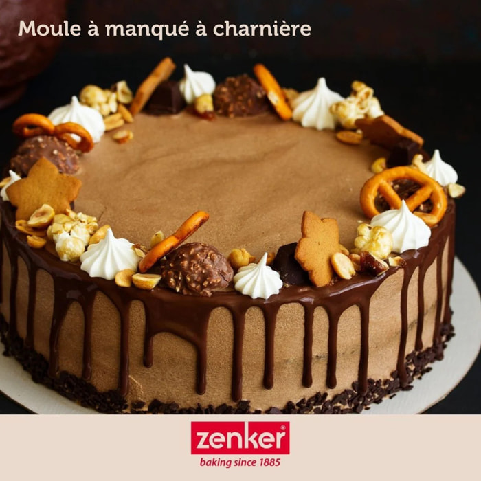 Set pâtisserie avec moule à manqué 25 cm, 2 bols à mixer, verre mesureur et spatule Zenker
