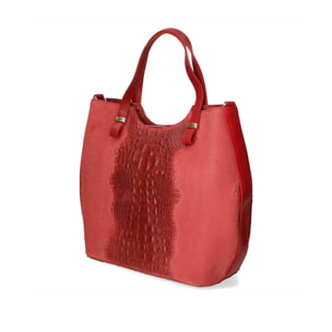 Borsa a mano da Donna Elda in Vera Pelle Made in Italy 31x42x14 cm