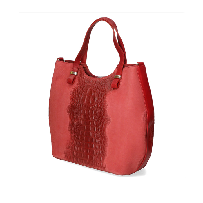 Borsa a mano da Donna Elda in Vera Pelle Made in Italy 31x42x14 cm