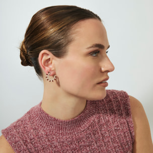 Pendientes Girls acabado oro rosa 18k