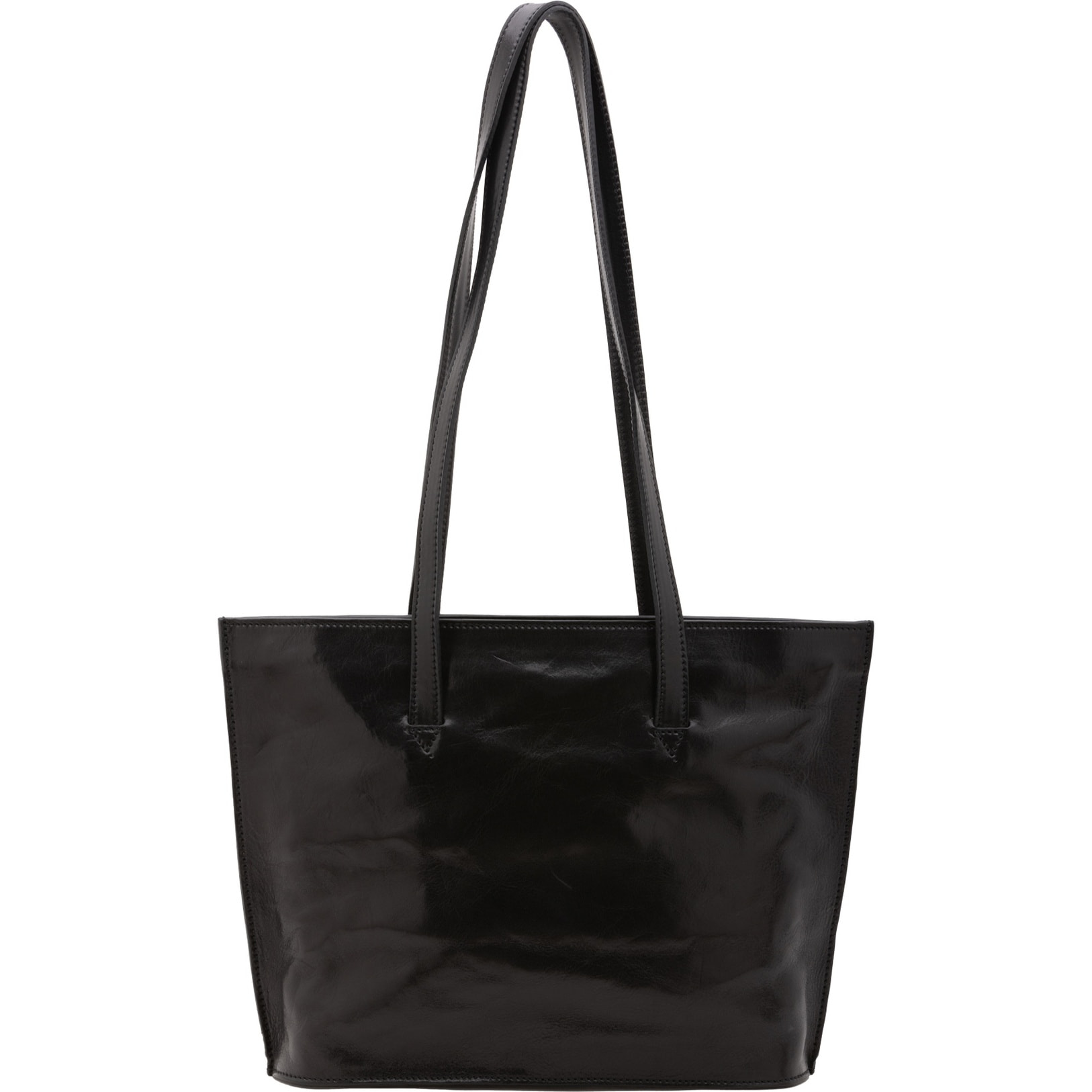Borsa a spalla da donna - Modello False - 100% pelle - 27.0 x 38.5 x 10.0 cm