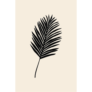 Tableau palmier noir Toile imprimée