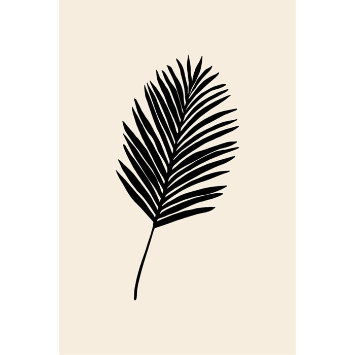 Tableau palmier noir Toile imprimée