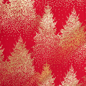 Nappe de Noël "Colorama de Noël" motif sapins 140x360cm