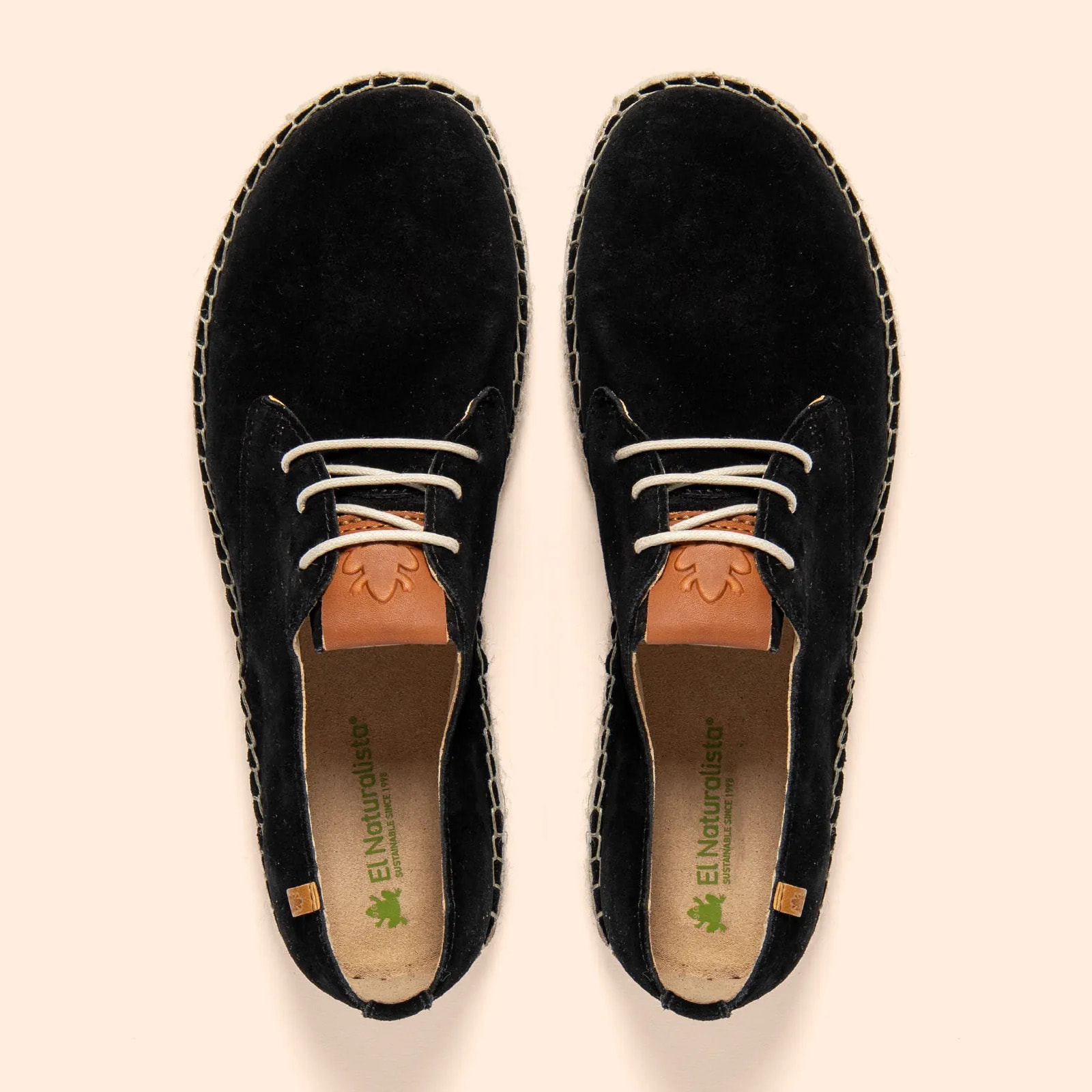 Zapatos N678 SILK SUEDE BLACK / CAMPOS color Black