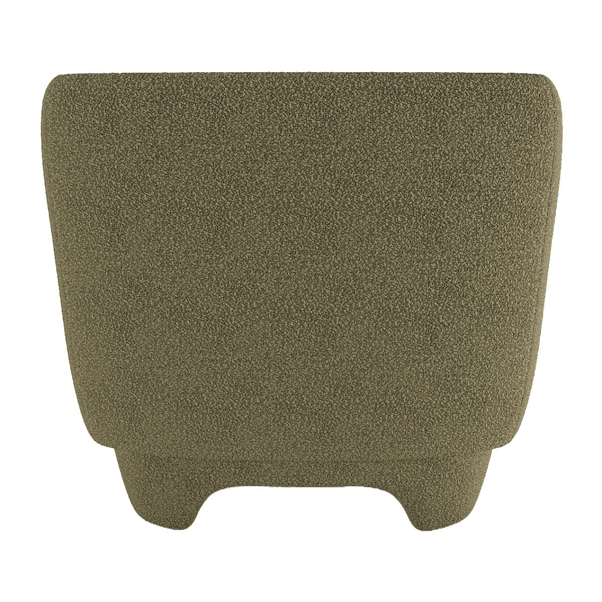 NOA - Fauteuil en laine bouclée vert kaki