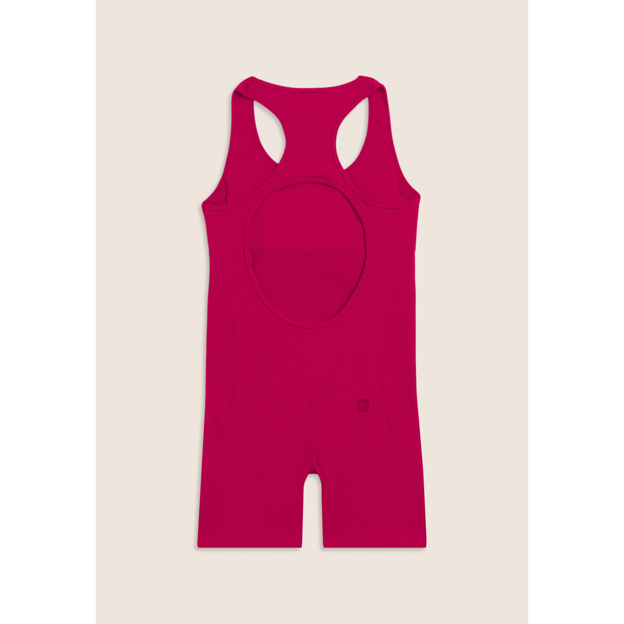 Tuta Jumpsuit Seamless Short con cut-out sulla schiena
