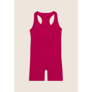 Tuta Jumpsuit Seamless Short con cut-out sulla schiena