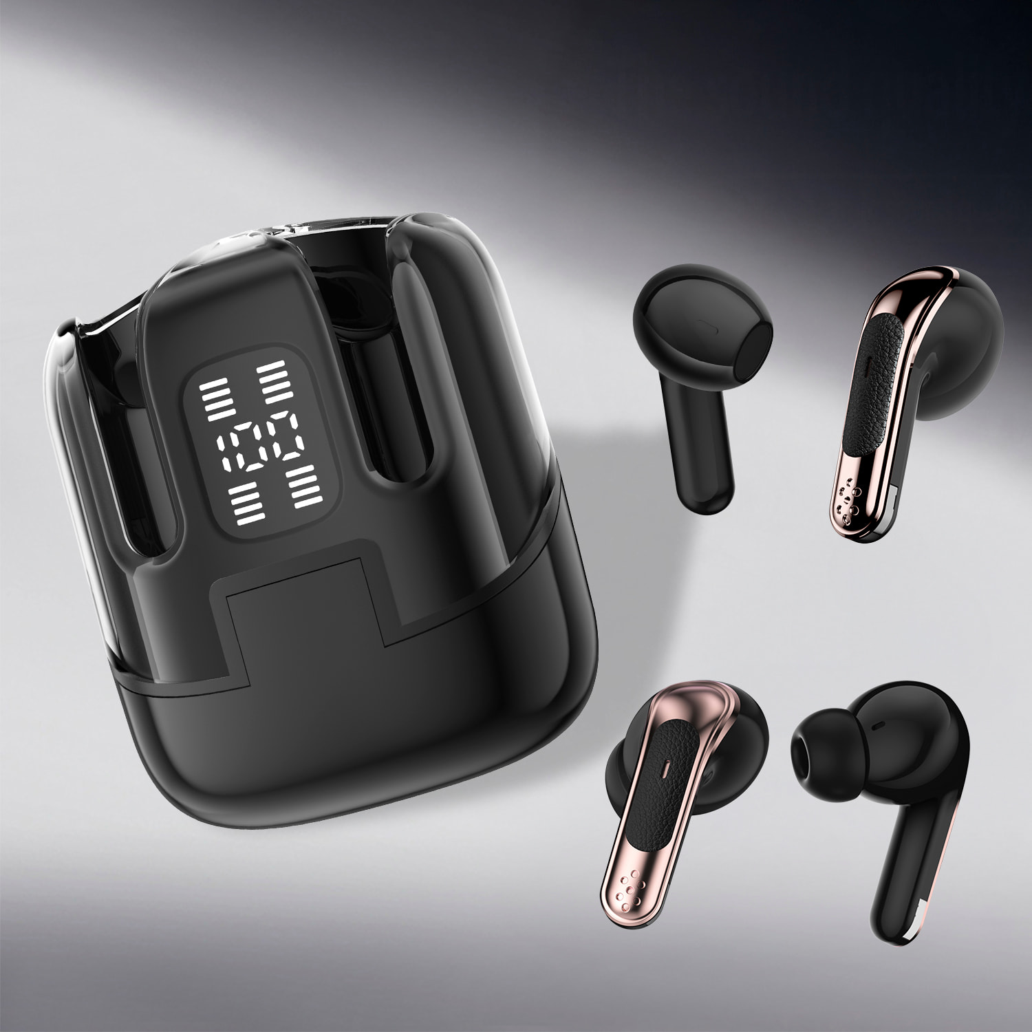 J17 Doppia coppia di auricolari con bluetooth 5.4.