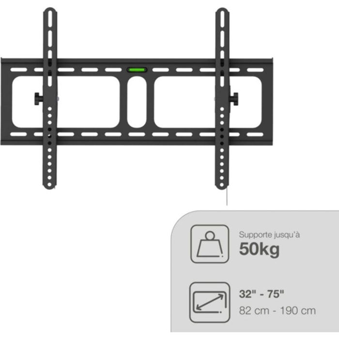 Support mural TV ESSENTIELB Inclin'TV 32-75''