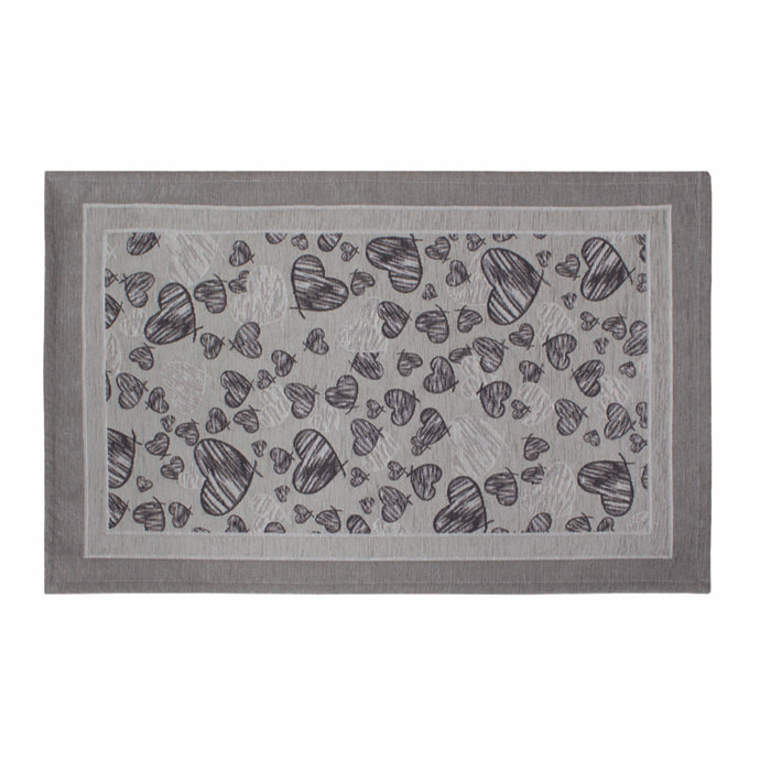 TAPPETO DA CUCINA DIS. MELODY GRIGIO PERLA 57X240 CM CON ANTISCIVOLO