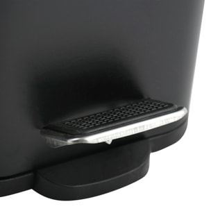 Cubo de basura con pedal ERIK de 5L en color Negro - 14x28x29cm