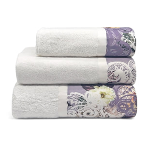 Set Spugna RAMAGE 3 Pezzi: Viso+Ospite+Telo Bagno