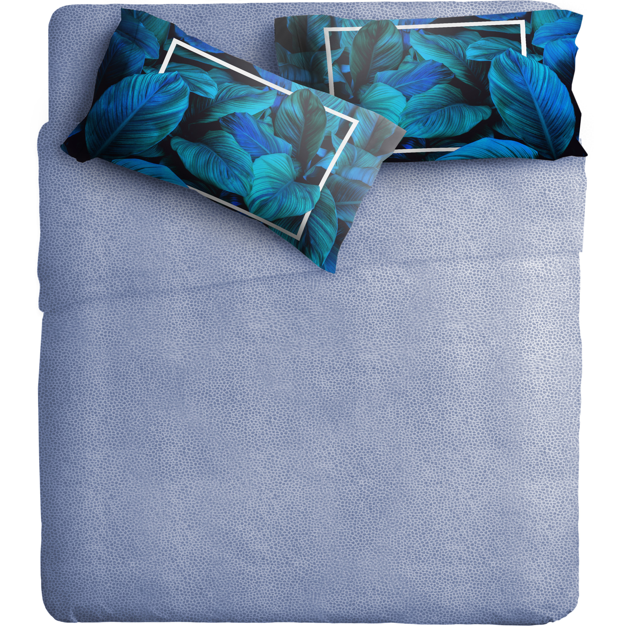 Completo letto fotografico Fine-Art IPERSAN Puro Cotone Foglia