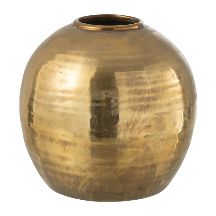 J-Line vase Arya - métal - or - small - Ø 30 cm
