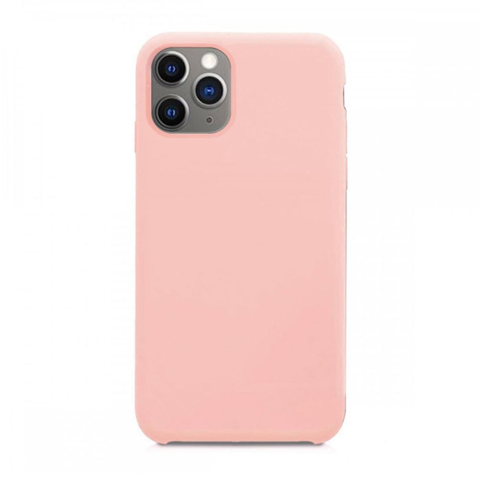 Coque iPhone 11 Pro silicone liquide Rose Pale