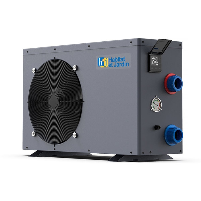 Piscine bois " Brazilia 130 "  5.86 x 3.86 x 1.31 m + Pompe à chaleur - Puissance 6.1 kW