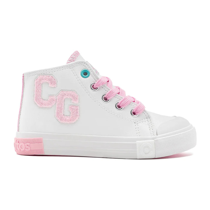Zapatillas Altas Letras Blanco