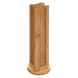 Porte-capsules rotatif x32 bambou