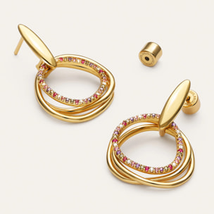 Pendientes Oria Colors Baño Oro