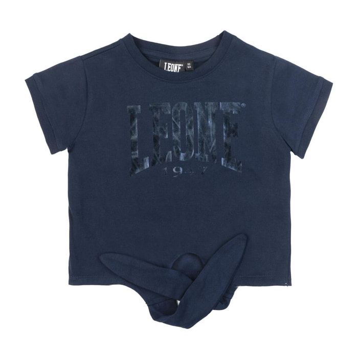 T-shirt da bambina in cotone Leone Sporty