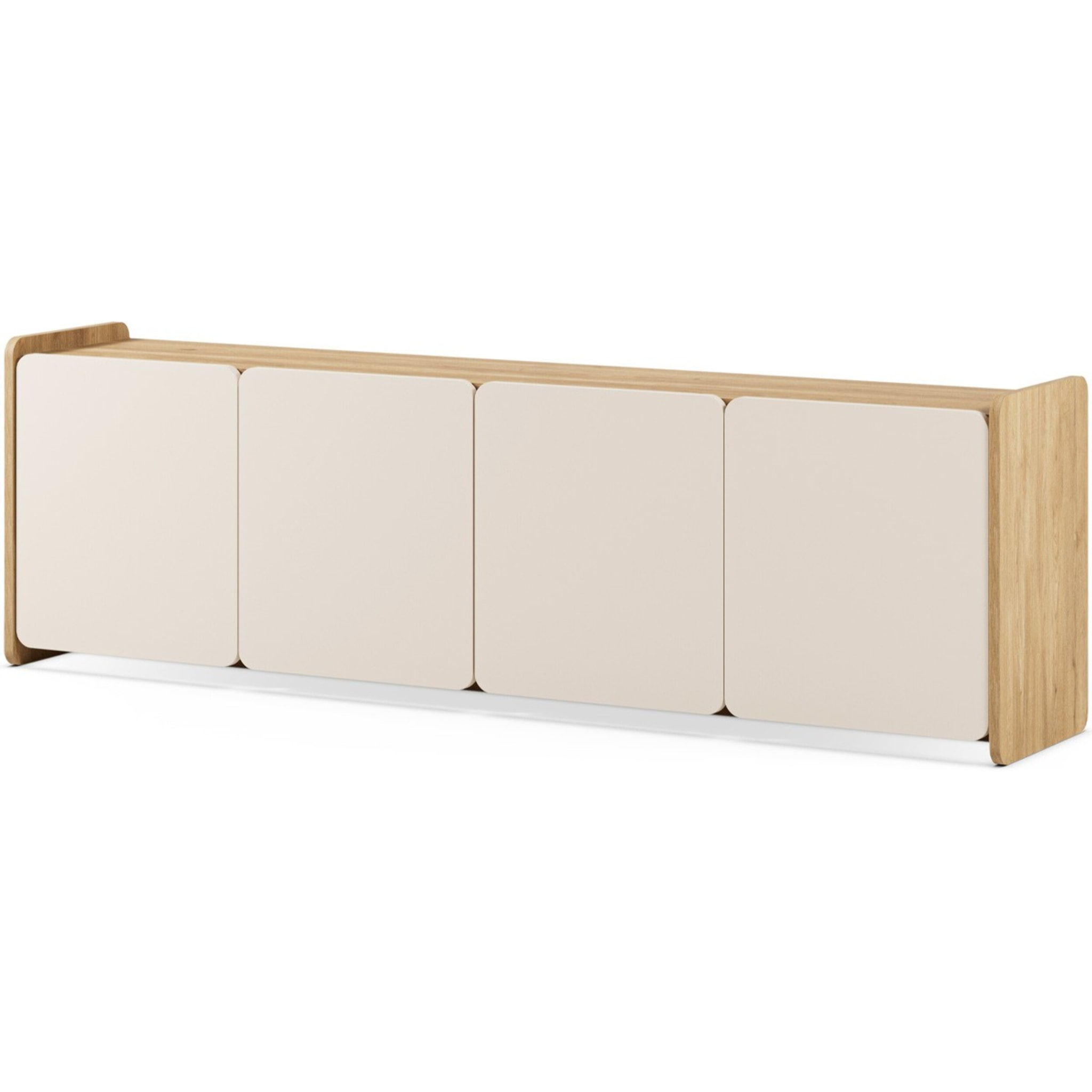 Meuble TV 4 portes bicolore - SAMI