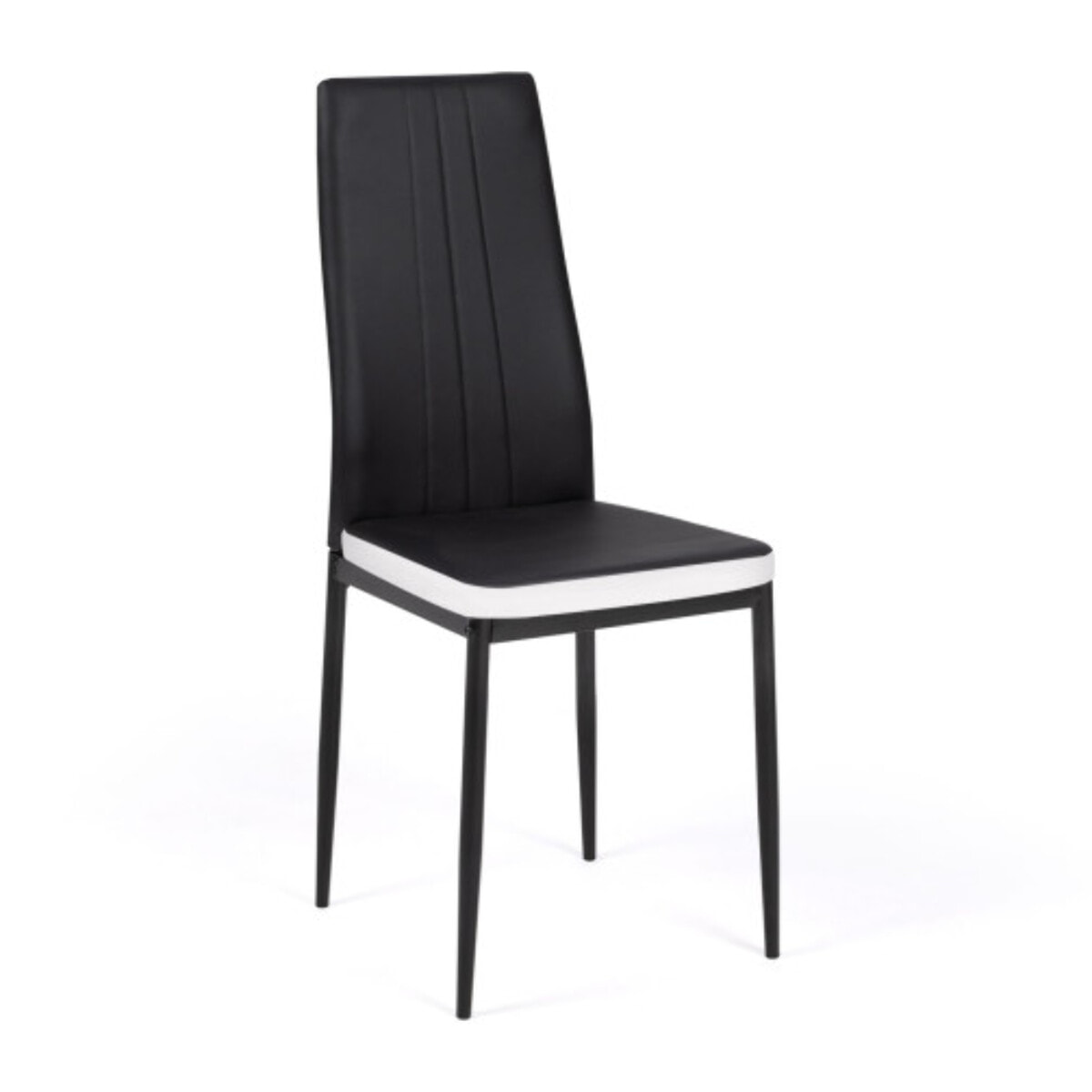 Chaises Jodie - Noir - Blanc