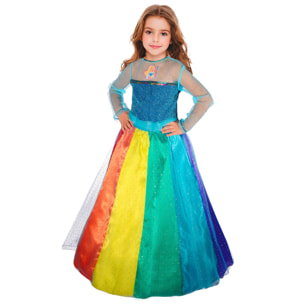 Barbie Principessa Arcobaleno Costume Completo Bambina