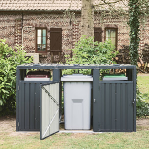 Cache poubelle acier galvanisé ESCAUT