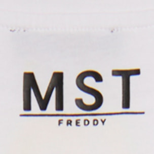 T-shirt manica corta cropped con stampe MST FREDDY