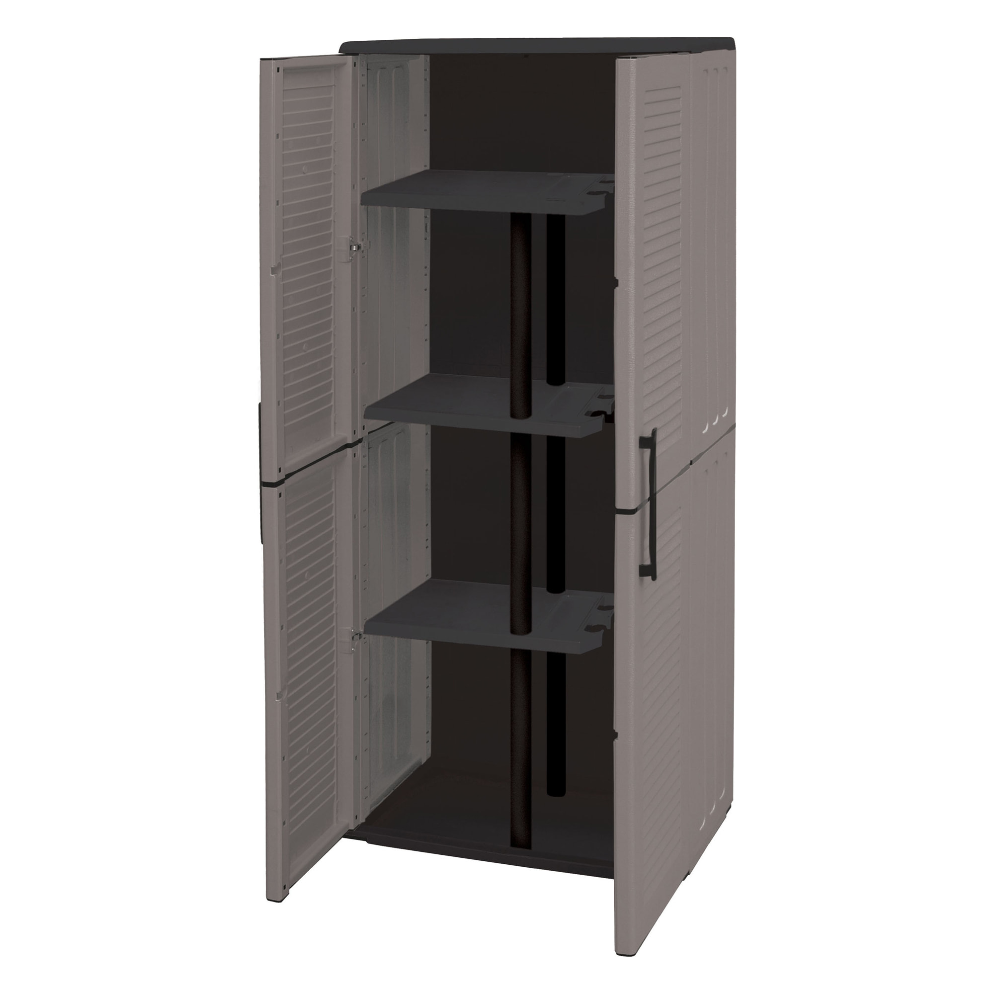 Armario  exterior- interior porta escobas con estantes regulables- Artplast