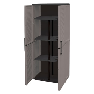 Armario  exterior- interior porta escobas con estantes regulables- Artplast