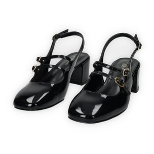 Décolleté sling back Donna Tata Italia Nero