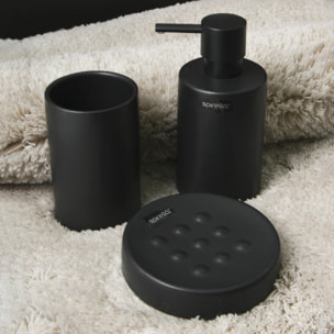 Porte savon Céramique TUBE-MATT Noir mat Spirella