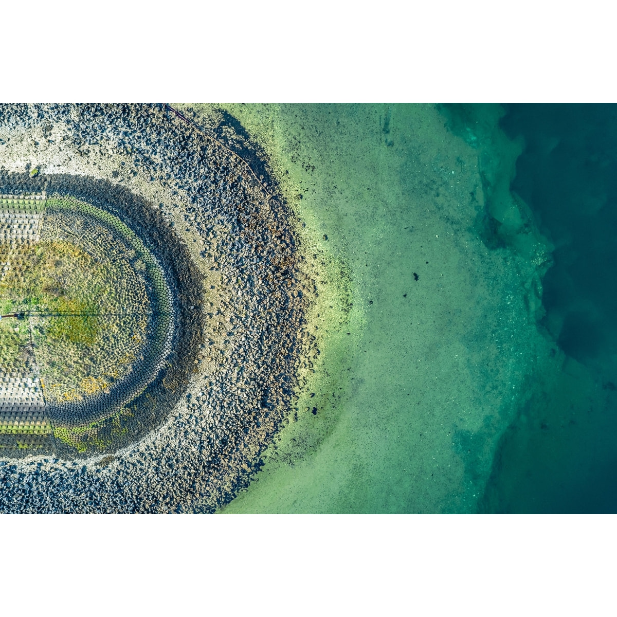 Tableau au bout de la jetée Tableau alu Dibond