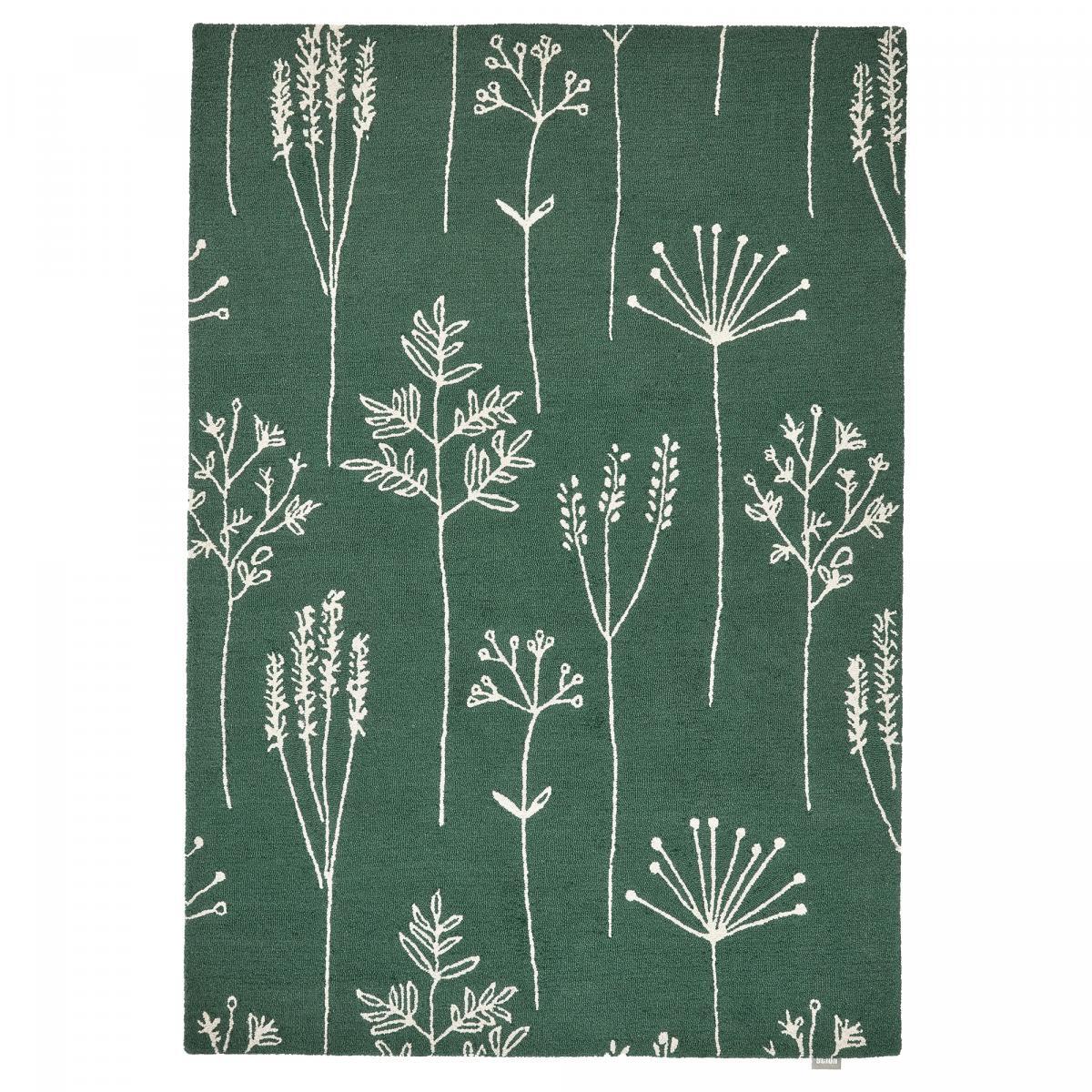 Tapis salon et chambre fait à la main en laine motif floral CHICDOUK
