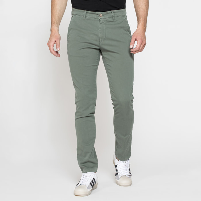 PANTALONE CHINO MOD. 617 IN GABARDINA ELASTICIZZATA