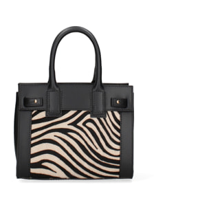 Borsa a mano da donna Made in Italy - Modello Oriana Plus - Vera pelle - 8.5 x 11.5 x 4.0 cm