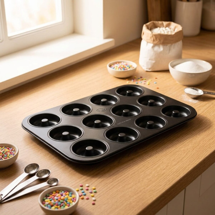 Moule donut et bagel 12 empreintes 26,5 x 38,5 cm Dr. Oetker Tradition