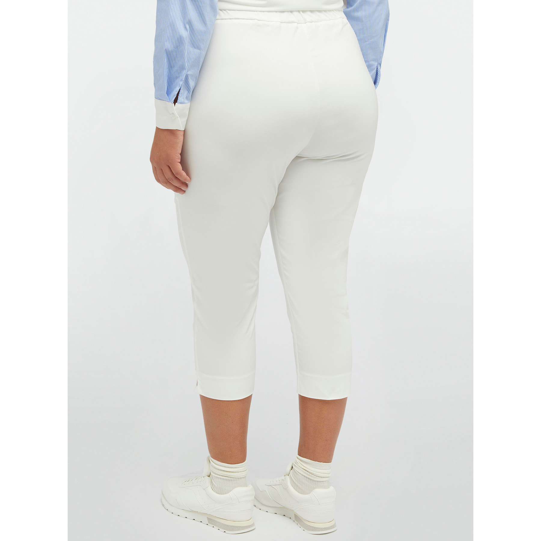 Fiorella Rubino - Pantalón Capri de tejido elástico - Blanco