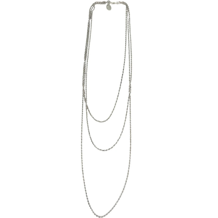 Collar largo Trinity plata 10µ