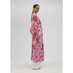 Kimono lungo tropicale