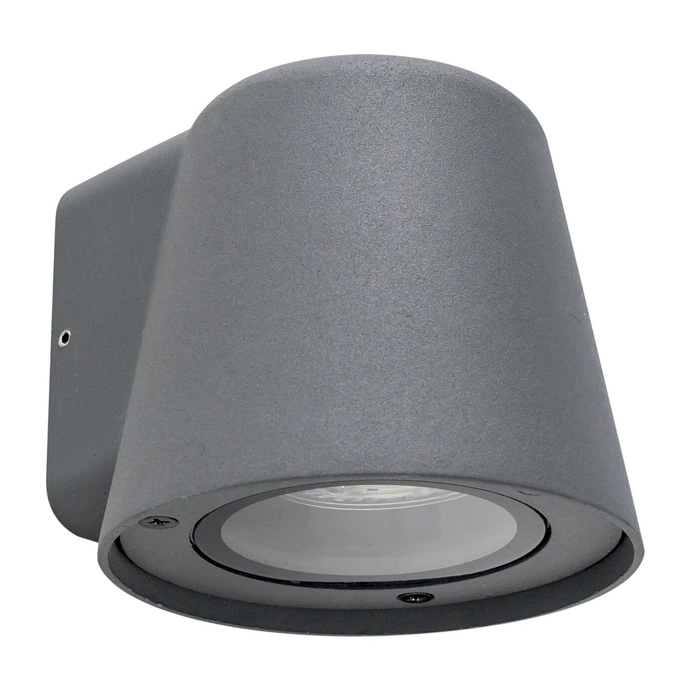 FORLIGHT Cone - 4 Apliques de Pared Exterior de 1 Foco GU10 con IP44 de Color Negro