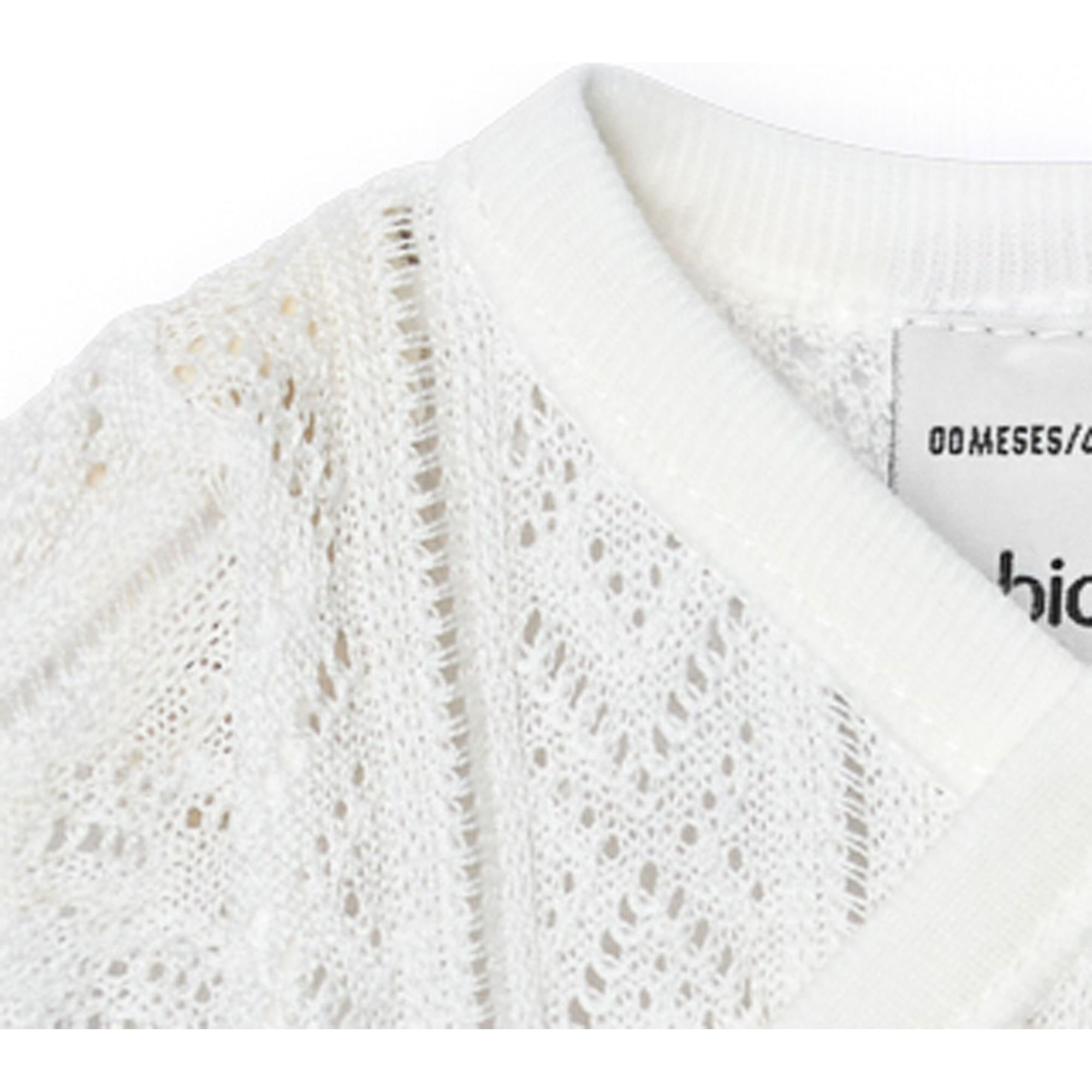 Body cruzado bebé manga corta perlé