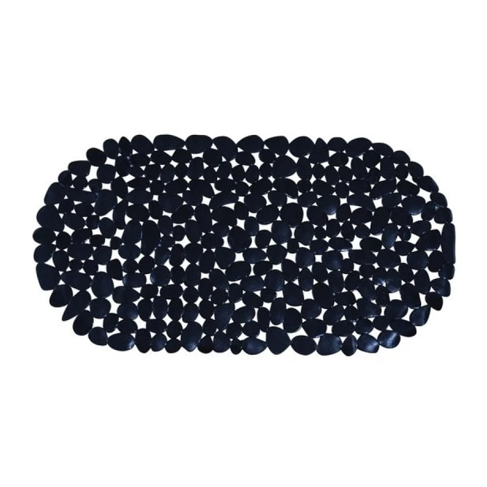 Tapis Fond de baignoire PVC GALETS Noir MSV