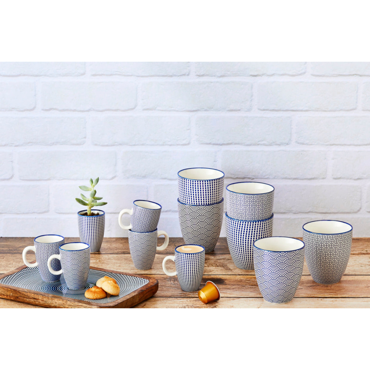 Tasse PATTERN 9cl - 6 pièces - Dark blue