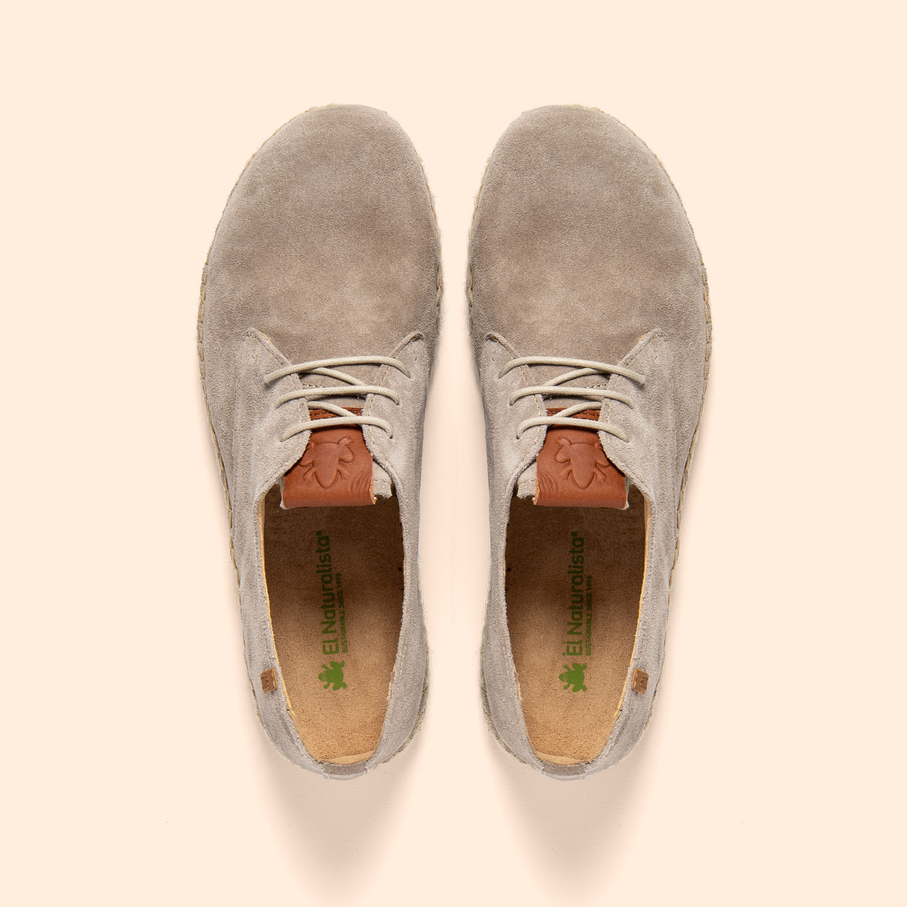 Zapatos N678 SILK SUEDE TAUPE / CAMPOS color Taupe