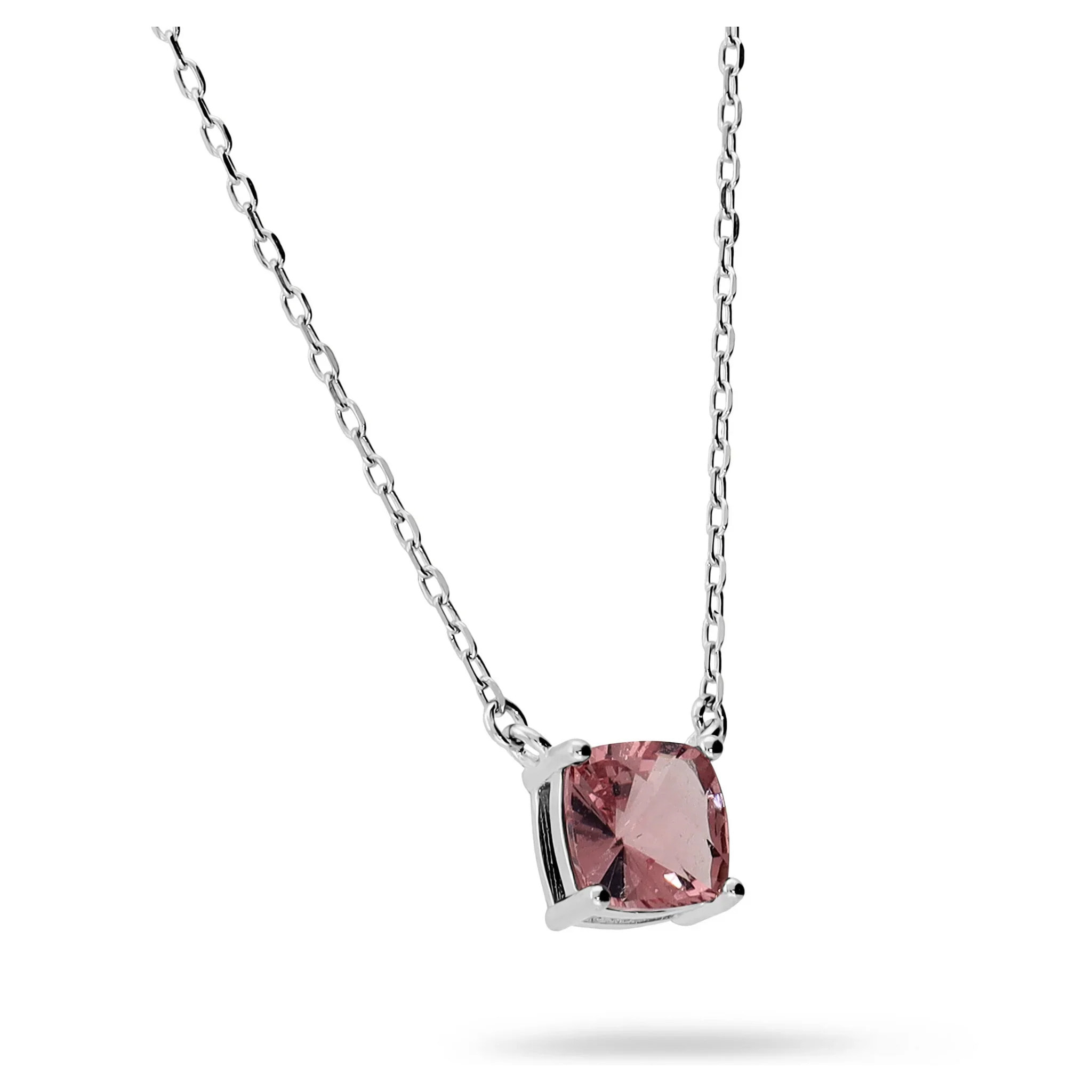 Collana in Argento 925 con Ciondolo in Pietra Prisma Gem Verde Acqua
